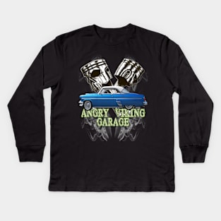 Angry Viking Garage Kids Long Sleeve T-Shirt